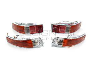 Kit indicatori di direzione e lente anteriore e posteriore Porsche 911 SWB - 90163140100, 90163140200, 90163140300, 90163140400
