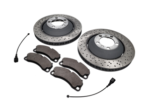FRONT Brake Pads And Brake Disc Package. Porsche 991 GT3 - 99135140582, 99135140682, 99135194784, 99160918100