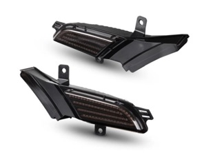 Répétiteurs latéraux LED séquentiels avec lentille fumée. Porsche Cayenne 957 - 95563103500, 95563103600, 95563103501, 95563103601, 958949101, 958949102