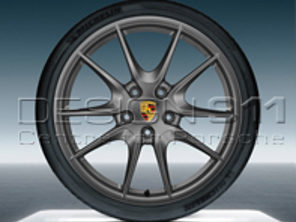 20' Carrera S Platinum Alloy Wheels & Tyres Original Porsche for 981 Boxster / 981 Cayman - 98104460206, 98104460205, 98104460225, 98104460226
