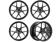 Titan 7 Forged T-S5 Split 5 Spoke Alloy Wheel Set Machine Black 19". Porsche 987 / 981 / 718 - TS501990048513071MB, TS501911052513071MB