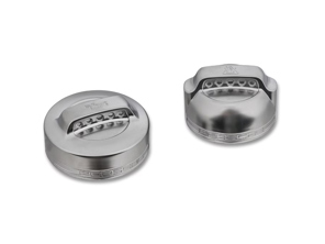 Cap set for oil and coolant, aluminium look. Porsche 996 / 997.1 - PCG10644704