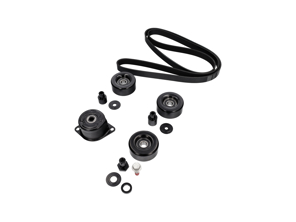 Kompletter Riemenscheiben- und Riemensatz - Spanner, Umlenkrollen und Antriebsriemen - für Porsche 996 Carrera (Tiptronic ohne Klimaanlage) 1998-2005 - 99610226050, 99710226000, 99610211957, 99610211958, 99610212752, 99610212754, 99610211853, 99610211855, 99610211856, 99610212552, 99610212553, 99610236550, 99907203909, 99907204109, 99907205901, 99610211754, 99610211756, 99610211757, 99610215165, 99610215167