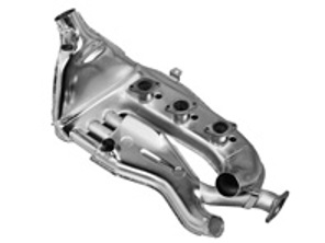 Scambiatore di calore di scarico SINISTRO, acciaio inossidabile lucidato. Porsche 911 1971-75 Iniezione meccanica - 91.013, 91013, 91.013S, 91013S, 1623102770, 1623102670, 91121102114 - 91.013, 1623102770