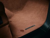 Floor mats with nubuck edging. Porsche 957 Cayenne RHD - Right hand drive - 95504480462CU4, 95504480262L63, 95504480472CS2, 955044802628C3
