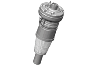 Shock absorber (Air Suspension type), Front. Porsche 95B Macan - 95B616039H, 95B616039, 95B616039B, 95B616039D, 95B616039T, 95B616039AE