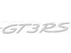 Stemma del cofano posteriore 'GT3RS'. Porsche 991 (911) GT3RS - 99155925191, 99155925191OM9, 99155925191OK1