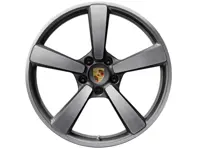 Center lock Turbo S Exclusive Design Cerchio anteriore in lega con finitura Black 20" 9.5J ET44 - 992601025AJOU7