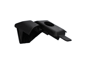 Guarnizione terminale per finestrino porta - Nero. Porsche 964 Speedster 1993-1994 - 9645318210001C, 9645318220001C