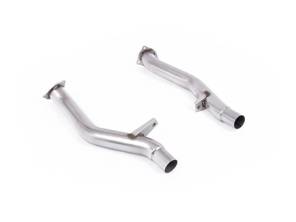 Milltek Sportuitlaat Secundaire Katalysator Bypasspijpen. Porsche 958 Cayenne S 4.8L V8 (Zonder Turbo) 2010-14 - 95811302400, 958113024AX, 95811302401, 95811302300, 958113023AX, 95811302301 - SSXPO204