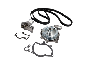 Wasserpumpe, Keilriemen & Thermostat-Kit. Porsche Boxster 987 / 987C Cayman / 997 C2 / 997 C4 (ohne Turbo) - 99710601106, 99710601105, 99710601102