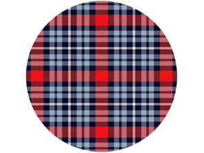 Tessuto tartan in poliviscosa SOLM (Retro Racing), ispirazione: Martini Racing Livery *CAMPIONE*