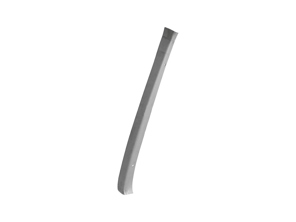Bekledingsplaat voor de B-stijl. Porsche 911 1968-89 Coupé. - 1681901170, 1681901180, 90150224500, 90150224600, 90150224500GRV, 90150224600GRV, 591040-1 - PP210IL, P210IL, PP210IR, P210IR