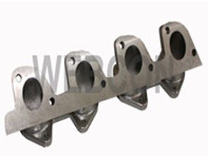 Gegoten aluminium inlaatspruitstuk voor 2 x DCOE carburateurs of Alpha gasklephuizen voor Porsche 924 2.0 4-cilindermotor - MI9007