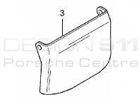 Piastra copridisco freno (INFERIORE) FRONTALE. Porsche Carrera GT - 98035180100, 98035180200