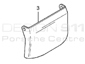 Bremsscheiben-Abdeckplatte (UNTEN) VORNE. Porsche Carrera GT - 98035180100, 98035180200