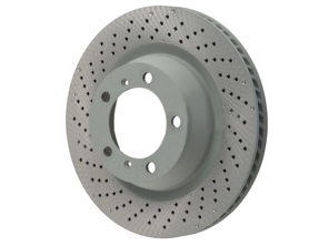 Disco freno posteriore, monoblocco forato e alveolato, 330x28 mm. Porsche 991 3.4L - 99135240100, 99135240200 - PRL39913, PRR39914