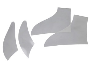 Ensemble de feuilles de pierre. Film de protection pour peinture carrosserie large Porsche 965 (965 Turbo) - 965559325003YK, 965559326003YK, 965559327003YK, 965559328003YK - SG965