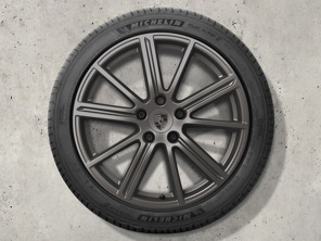 20' Panamera Turbo alloy wheels (in Turbonite) and inter tyres Original Porsche - 976044600C