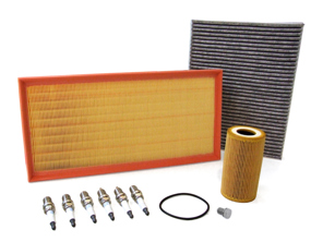 Kit di manutenzione per Porsche Cayenne 955 3.2L V6 Olio, filtri dell'aria, candele e altro - 95511013100, 95581963100, 95510756100, 95517021990, PAF911014, 00004400204