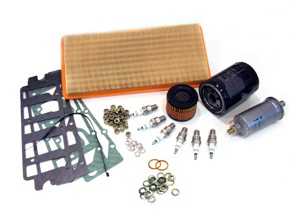 Kit manutenzione tagliando per Porsche 911 3.0L Carrera Olio, filtri aria, candele, + altro - 93010776403, 91111018502, 99917016290, 90012311830, 93011340100, 91111017623, 93010590201, 00004400204