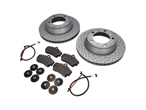Paquete de pastillas de freno traseras + disco de freno. Porsche 996 1997-04 - 99635240104, 98635293911, 99635208602, 99635208600, 99661236501, 90026904701, 99907340201, 99635295901