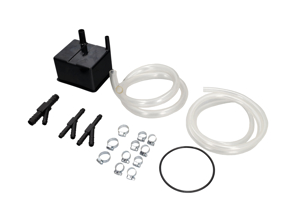 Fuel bleeder expansion tank set, Black. Porsche 911 1969-73 - 90120106222, 90120161922, 90120160322, 90120161822, 90120160222, 99951216002, 9970207450, 90120160124, N0235653 - 1615653110, EQ201600