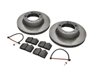 Voorremblokken en remschijfpakket. Porsche 944S2 3.0L 16V 1989-91 Sebro - 95135104103, 94461236502, 96435193903