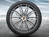 Jantes et pneus en alliage 20' '911 TURBO' d'origine Porsche pour 718 Boxster/Cayman - 98204460210, 98204460218