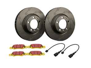 FRONT Sports Brake Disc and Pads Set. Porsche 991.2 Carrera 2 / Carrera 4 - 992615301, 99635140902, 99635140903, 99635140904, 99635140905, 9P1615301A, 992615302, 99635141002, 99635141003, 99635141004, 99635141005, 9P1615302A