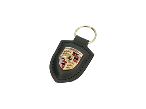 Llavero con escudo de Porsche, color verde roble metalizado. - WAP0503550RWSA