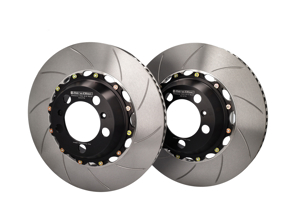 Disco freno / rotore scanalato 2 pezzi POSTERIORE 992 GT3 escl. PCCB/718 GT4 RS - 98135240781, 9813524881, 9GT615601B, 9GT615602B - A2-272SL, A2-272SR