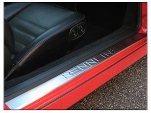 Side sill trims Stainless Steel with RENNLINE logo. Porsche 911/912/930 / 964/993 - SP05