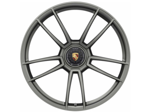 Jante arrière en alliage Turbo S à verrouillage central finition Silk-Gloss Platinum 21" 11J ET66 (hiver) - 992601025ABOB5