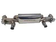 Sportauspuff mit Klappen-Endschalldämpfer, Titan. Porsche 718 GT4 / Spyder / GTS 4,0 l - 982251053D, 982251053G, 982251053F, 982251053H, 982251053K - 9M718TISILENCER4.0