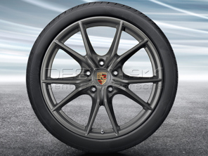 Cerchi in lega da 20' 'Carrera S' PLATINUM e pneumatici originali Porsche per 718 Boxster/Cayman - 98204460204