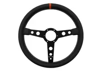 Volant en cuir pleine fleur série 130R avec indicateur orange 350 mm. Porsche911/964/993/924/944/968/928. - 74142, 74143