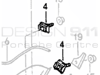 Clip d'aileron de requin sur le bas de caisse. Porsche 965 / 968 - 99959199000