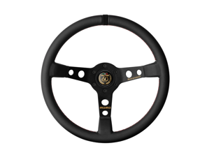 Volant Momo mod.07 60ème anniversaire édition limitée - cuir noir