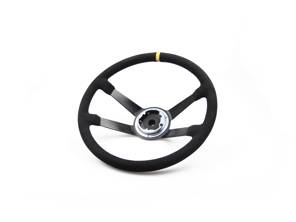 Volant bombé en Alcantara 380mm. Porsche 911T / 911E / 911S / 911RS - 91134708400, 91134708200, 90134708105, 90134708115, 91134708205, 90134708100, 90134708110