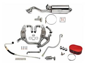 Sport Performance Package with Single Quad Style Outlet Tailpipe. Porsche 911 turbo Flatnose - 93011103806, 93021103301, 93021103304