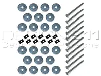Hardwareset voor achterpaneel. Porsche 356 50-65 - 64453100301 - JG.003.01
