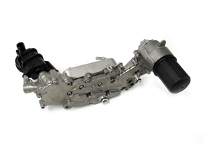 Oil conducting housing. Porsche 987.2 Boxster / 987C.2 Cayman - 9A110704601, 9A110702001, 9A110702003, 9A110702007