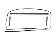 Kit de sellado y fieltro para techo corredizo. Porsche 911/964/993 - 91156419300, 91156419100, 90156490505, 91156440901, 91156440900