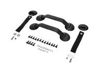 RS-Türverkleidungs-Montagesatz, Schwarz. Porsche 911/930/964/993 - 964555830BK, 96455503X00, 28041121001, 964555251008YR