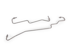 Tuyaux de remplacement en acier inoxydable pour crémaillère de direction assistée (conduite à gauche). Porsche 987 / 997 - 99734701104, 99734701111, 99734701106, 99734701108, 997347011DX, 98734701105, 987347011 X