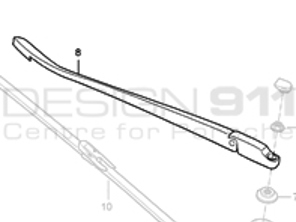 Wischerarm hinten Porsche 997 MKI / 997 MKII TARGA - 99762816900, 99762815901