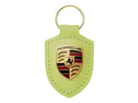Llavero con escudo Porsche, amarillo Cartagena metalizado. - WAP0503570SWSA