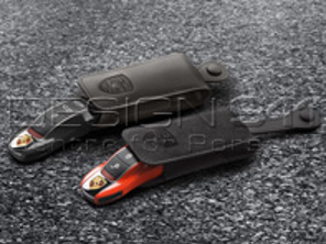 Schlüsseletui aus Alcantara. Porsche 991 / 958 Cayenne / 970 Panamera / 981 Boxster/Cayman / Macan / 718 Boxster/Cayman - 000044001107T2, 000044001108E9, 00004400110M2A, 00004400110N13