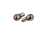 Ampoules clignotantes 12V/12W Filament unique. Ambre chromé
